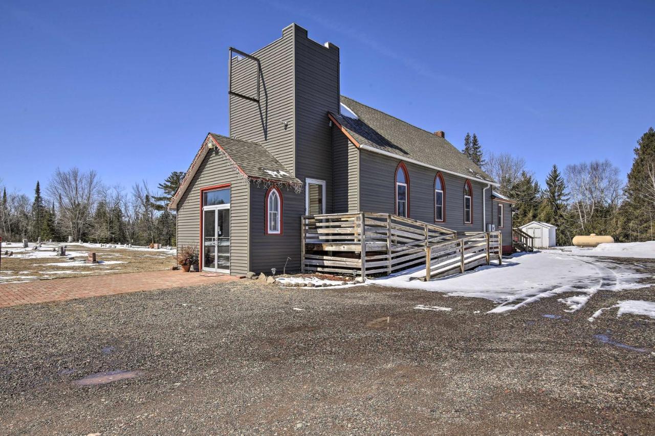 Renovated Historic Church Along Namekagon River! Seeley Exterior foto